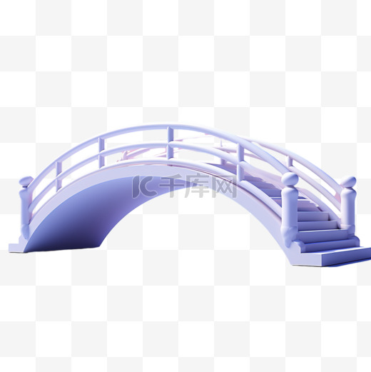 拱桥浪漫鹊桥七夕紫色情人节相爱爱情图片