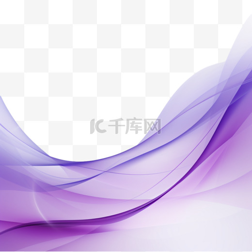 紫色渐变曲线波纹装饰2图片