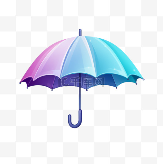 带伞的梯度季风季插图图片