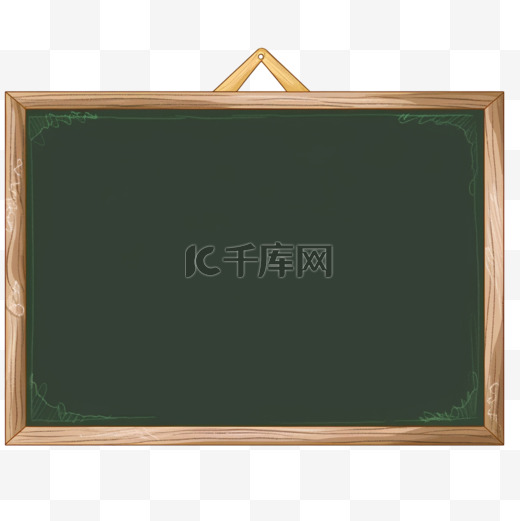 元素木质边框黑板手绘图片