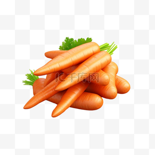 胡萝卜一堆蔬菜免扣元素装饰素材图片
