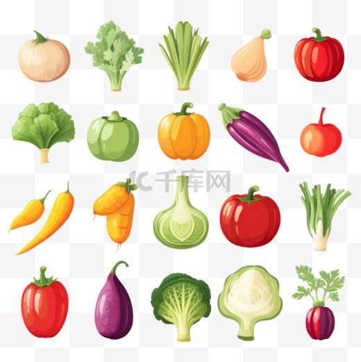 蔬菜图标集图片
