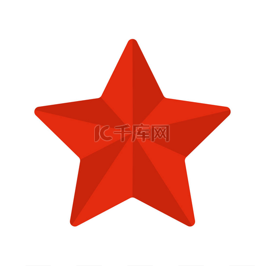 红星在美丽的3d 风格。假日卡片模板向量例证。红色3d 星。圣诞贺卡.图片