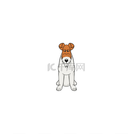 艾尔代尔梗卡通狗图标图片