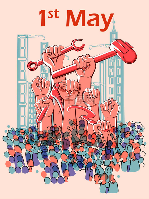 5月1日场合国际职工日的快乐劳动节背景图片