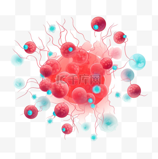 白色背景上的干细胞图图片