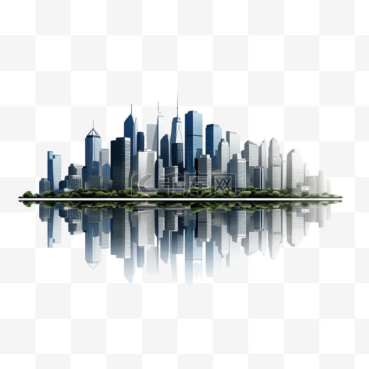 现代大城市摩天大楼全景图片