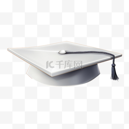 纸角上的毕业帽或砂浆板。矢量教育设计元素隔离图片