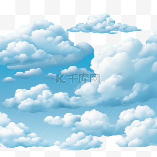 绚丽的云朵背景与蓝天设计图片