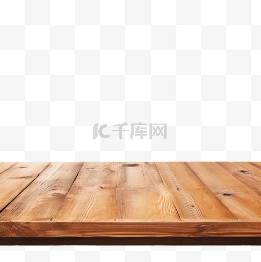 木桌前景，木质桌面前景，浅褐色质朴的台面。图片