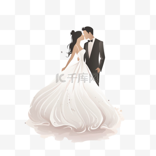 卡片设计邀请函附新人婚礼插图图片