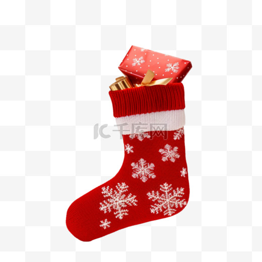 圣诞节圣诞袜3d礼物免抠元素图片