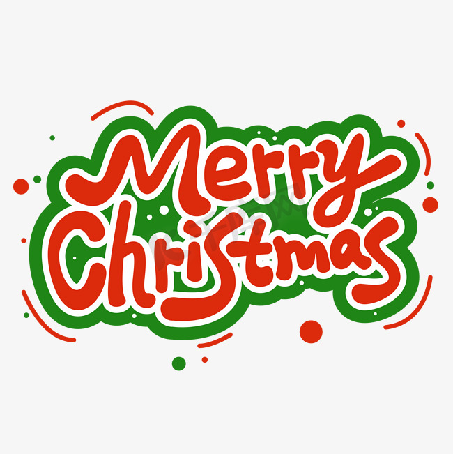 MerryChristmas圣诞节圣诞快乐12.25卡通矢量字体设计图片
