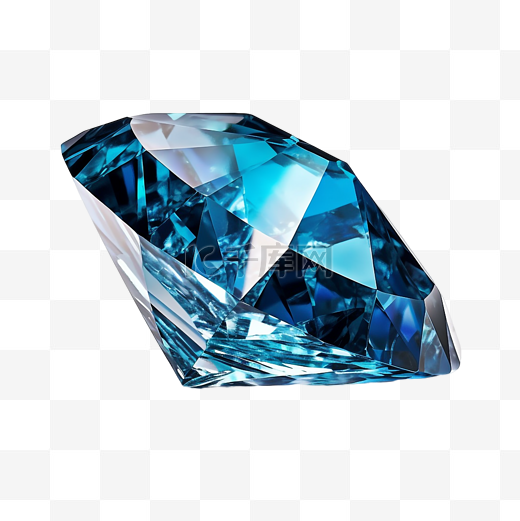 蓝宝石珠宝饰品透明图片