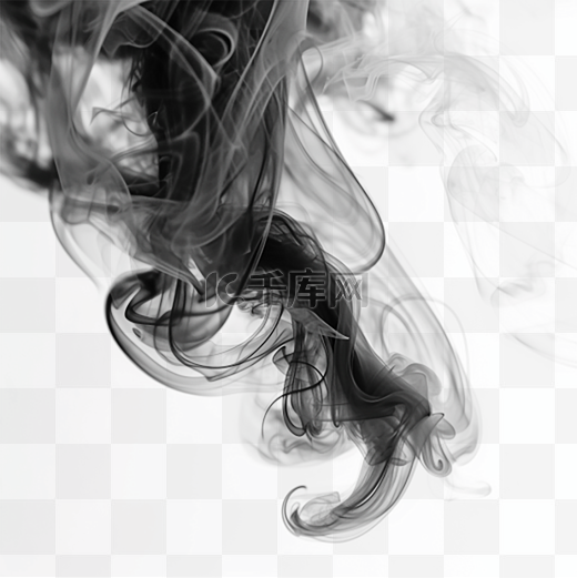 烟雾黑色创意图片