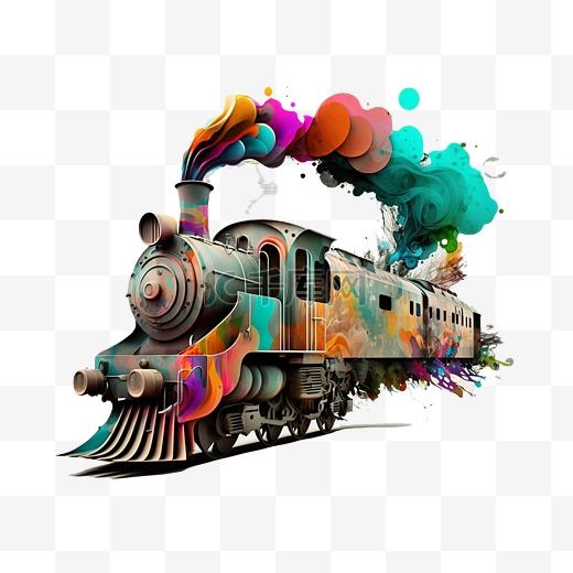 火车复古列车图片