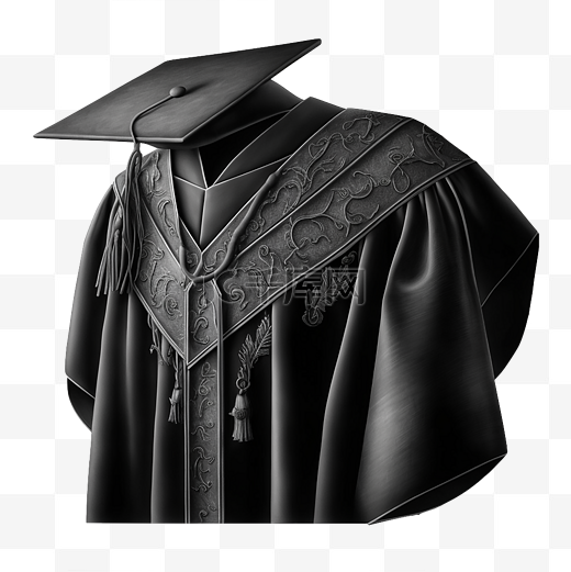 黑色毕业服图片