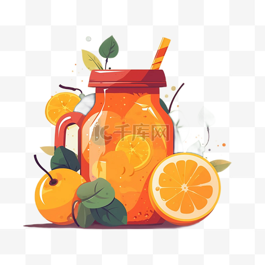 橙汁含有丰富维生素c图片