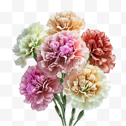 花团锦簇彩色花卉实拍图图片