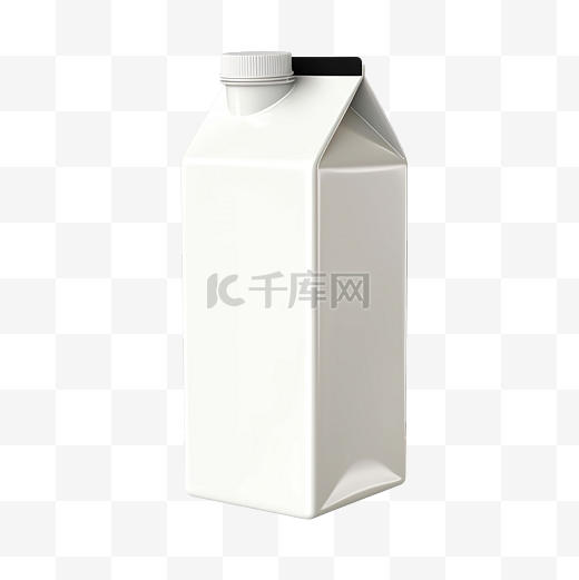 牛奶纸盒插画图片