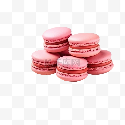 法式粉色马卡龙配草莓国际象棋蛋糕图片