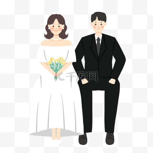 两位新人结为夫妻图片