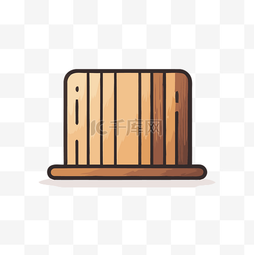 木架标志简约设计平面矢量图图片