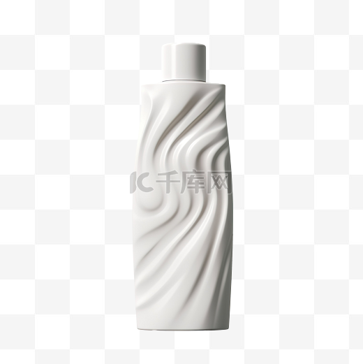 哑光洗发水瓶 3d 渲染图片