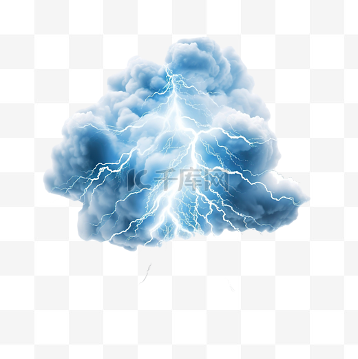 云与闪电雷声效果图片