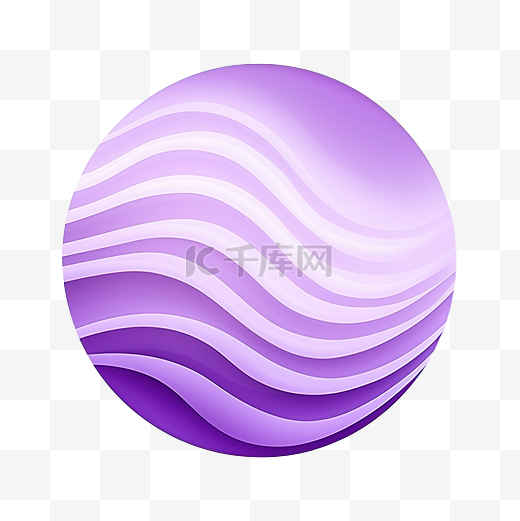 紫色渐变波浪圈波浪圈按钮图片