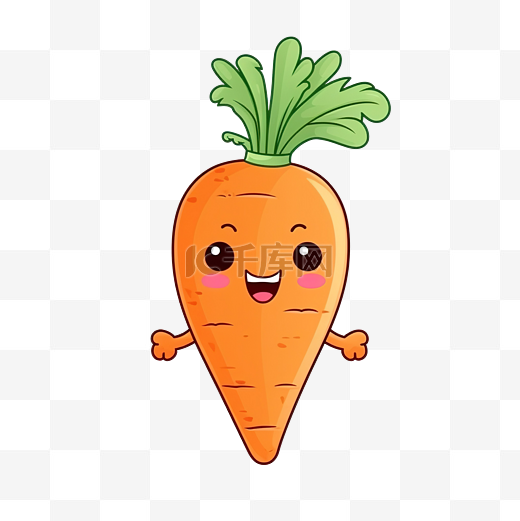 可爱的卡通蔬菜胡萝卜图片