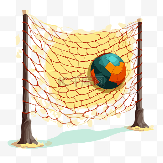 排球網 向量图片