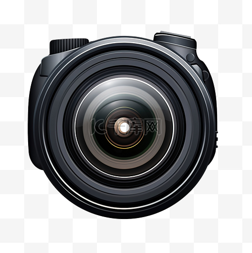 黑色佳能相机镜头剪贴画图像图片