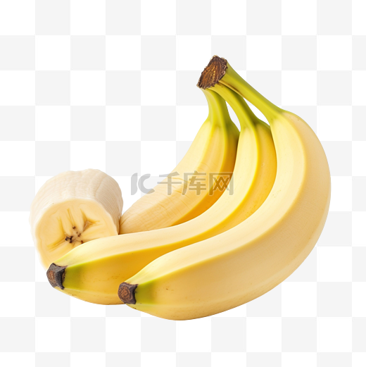 刚去皮的香蕉图片