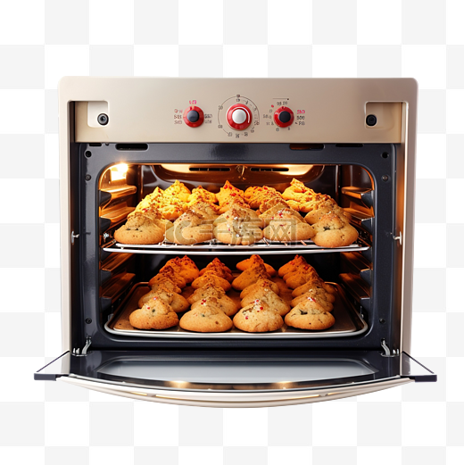 平安夜在家用烤箱中烘烤圣诞饼干图片