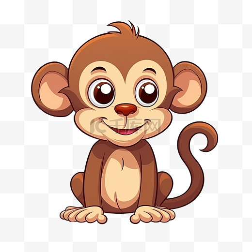 猴子卡通動物图片