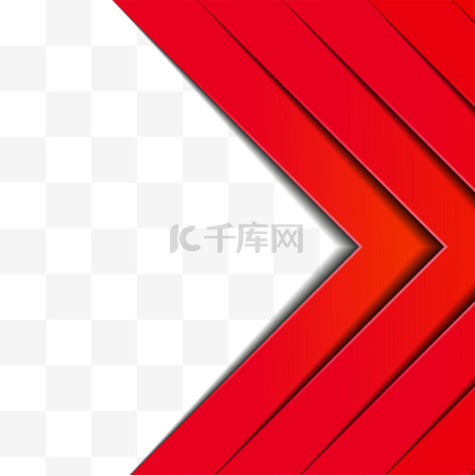红色简约商务边框金边背景几何红色渐变立体边框现代创意科技线条三角形图片