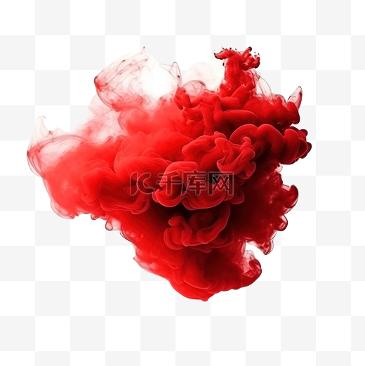 逼真的红色烟雾效果图片