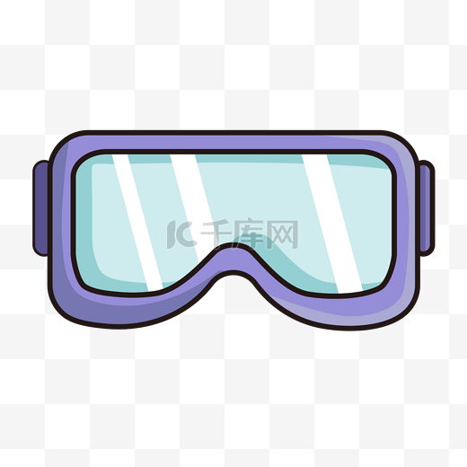 护目镜卡通线条护眼镜图片