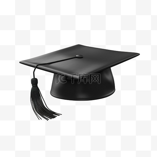 3d 渲染毕业帽隔离对教育学习知识学校和班级有用图片