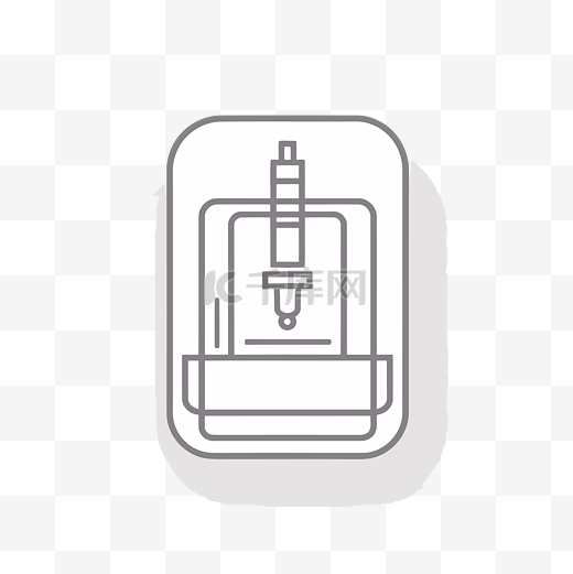 消毒机的线图标 向量图片