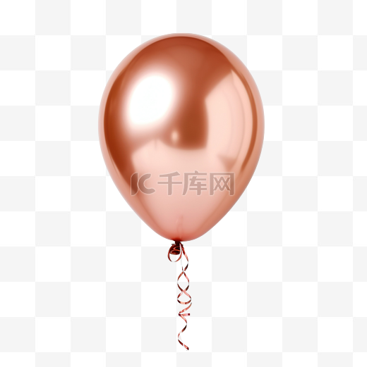 玫瑰金金属派对气球图片