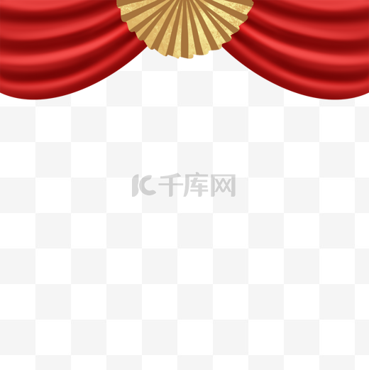 春节兔年中国新年红色舞台幕布图案图片