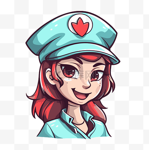 護士帽 向量图片