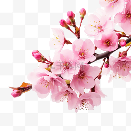 櫻花粉紅色的花图片