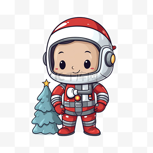 圣诞节宇航员剪贴画图片
