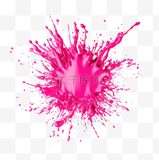 粉红色飞溅波普艺术风格图片