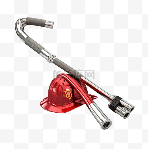 红色消防斧消防员救援装备图片