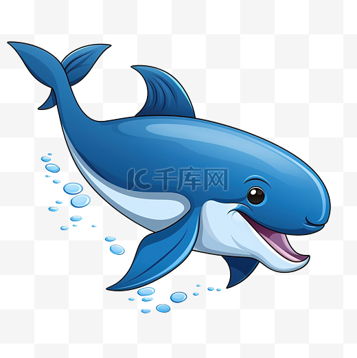 鲸鱼鱼卡通图片