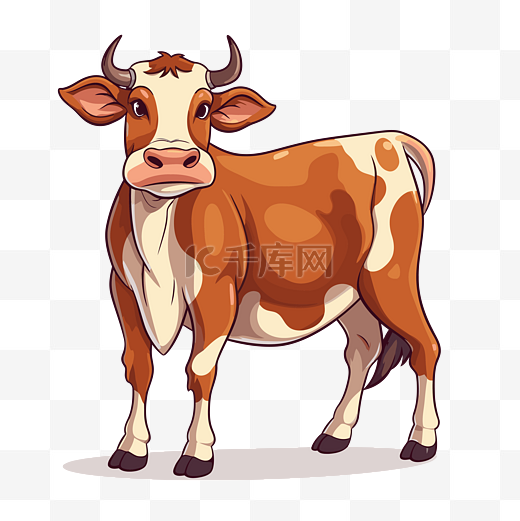 一头牛的图片图片